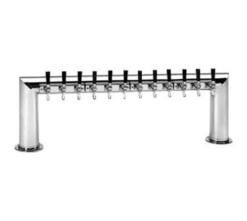 Glastender tt-12-ssr pass-thru tube draft beer tower glycol-cooled (12) faucets for sale