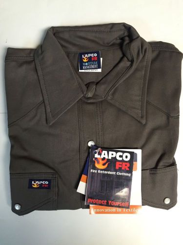Lapco 7oz Flame Retardant Gray Work Shirt 3XL