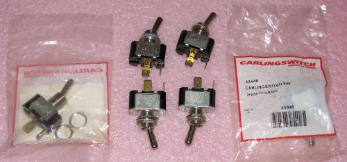 (6) Unused Surplus Carlingswitch 4X846 SPST 15amp@125vac 10amp@250vac 3/4HP