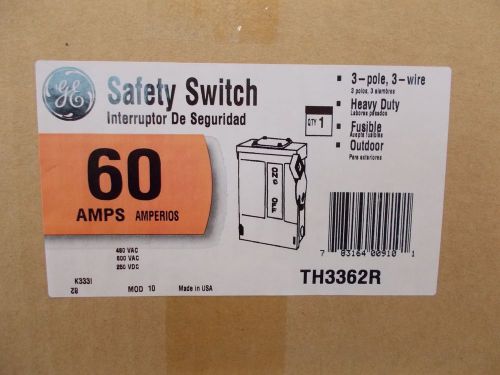 general electric TH3362R 60A 600V fusible raintight disc