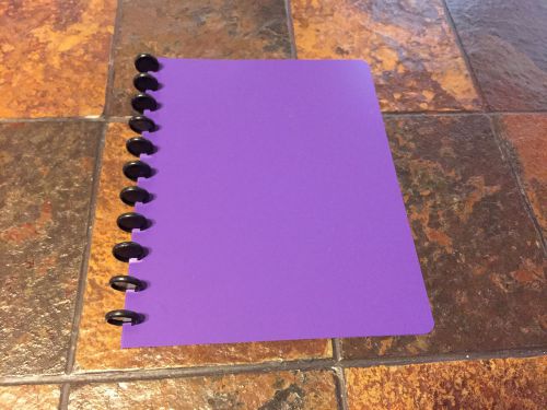 Authentic Levenger Circa 3/4&#034; Discs with Custom Purple Cover Set