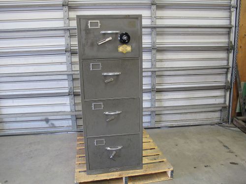 Diebold 4 drawer filing cabinet combination safe gsa fire safe &#034;look&#034; for sale