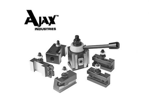 Tool post set 5 holders piston axa upto 12&#034; lathe swing for sale