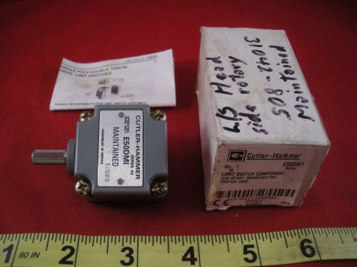 Cutler Hammer E50DM1 Limit Switch Side Rotary Maintained Position Head A2 New