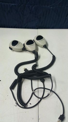 Lot of (3) Motorola Speaker Microphone HMN4069E HMN4069D mcs2000