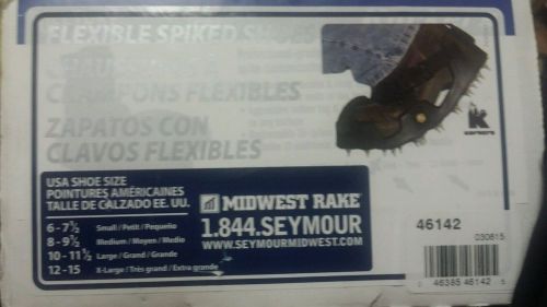 SEYMOUR MIDWEST 46142 KORKERS Flexible Spiked Shoes, Size L, BRAND NEW, USA