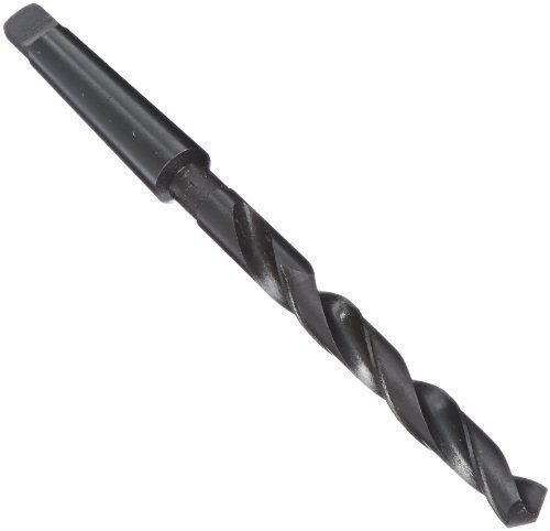 Drill America DWDTS Series High-Speed Steel Taper Shank Drill Bit, Black Oxide