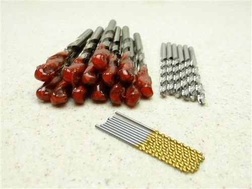 LOT OF 28 HSS STRAIGHT SHANK DRILLS 1/16&#034; TO 9/32&#034; UB PTD USA