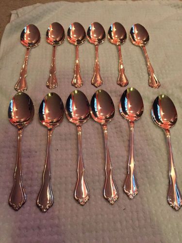 12 Oneida Ltd Serving Spoons Flatware Stainless