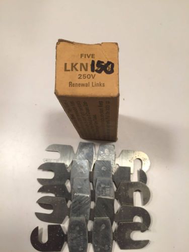 NEW BOX OF 5  LKN-150 Renewable Fuse Links Super-Lag