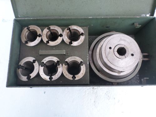 LEVERMATIC Lathe Collet Chuck Closer &amp; 10 Collets