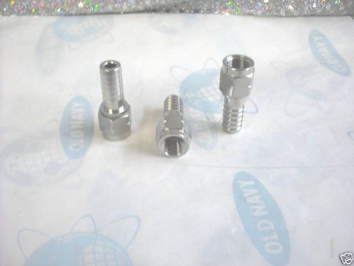 Stainless fitting flare-barb adapter 1/4fmf x 3/8 barb for sale