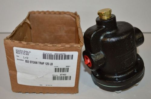 NIB New United Brass Works 850 Steam Trap 1/2&#034; 125 PSI Model# C-850-B