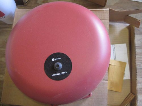 Simplex 2901-9333 10&#034; gong vibrating bell fire alarm device 21-30vdc nib js for sale