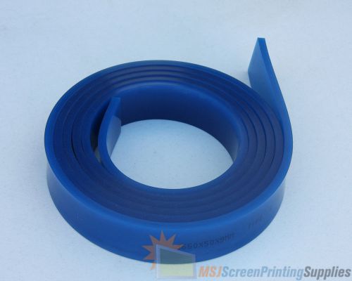 6 ft/feet roll - 80 duro durometer - silk screen printing squeegee blade blue for sale