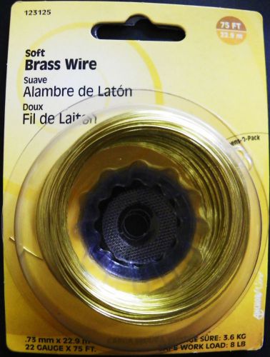 Hillman Soft Brass Wire 75 feet 22 guage