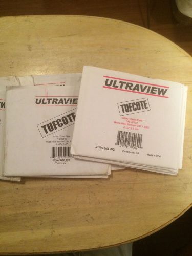 Ultraview Lot Of 16 4 1/2&#034;x5 1/4&#034; Clear Safety/cover Plate Lens For Welding Helm