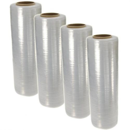 18&#034; x 1500ft 100 gauge pallet wrap stretch film shrink hand wrap 1500&#039; 1 roll for sale