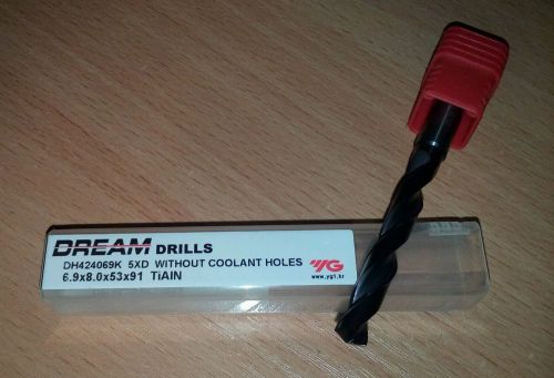 *ORIGINAL* YG1, DREAM DRILLS, 6,9 mm, DH424069K 5xD, Original pack(1PCS)