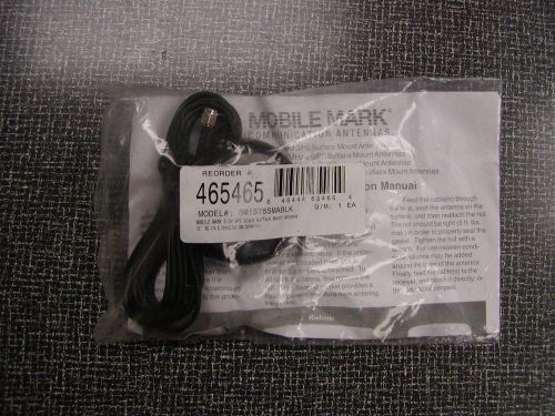 Mobile Mark-GPS Surface Mount Antenna/SMA, Black-NEW