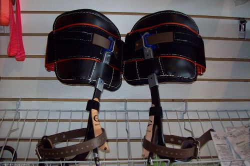 Tree climbing spurs-spike set w/hydra cool velcro pads, wicks sweat,short gaffs for sale