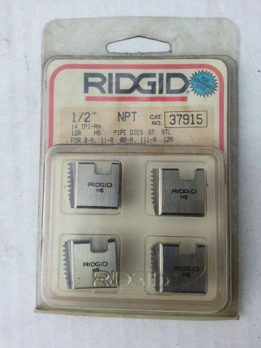 Ridgid 37915 1/2&#034;NPT 14TPI-RH 12-R HS Pipe Dies/ST STL