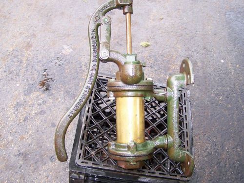 NOS McDONALD Hand Wall Mount Brass Cylinder Water Pump Hit Miss Engine Steam WOW