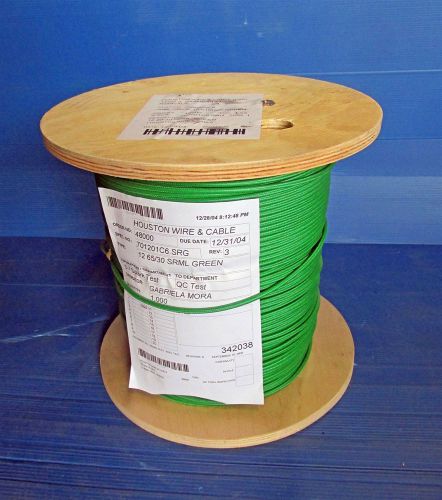 SRML Wire Green 12 AWG 1000&#039; FT Fiber Glass Braid Appliance Hi Temp Motor Stage