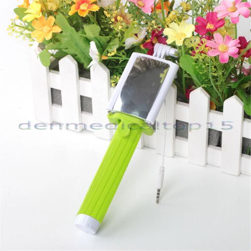 NEW Universal Handheld Self Portrait Selfie Stick Extendable Holder Stick Green