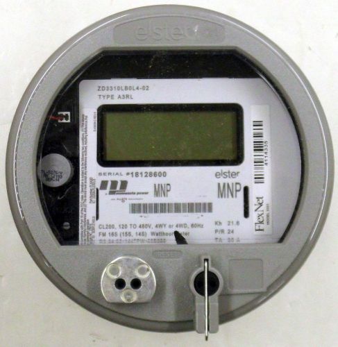 Elster A3RL ZD3310LB0L4 Electronic Meter, 1 Meter