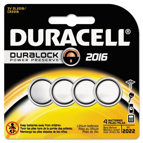 &#034;duracell button cell lithium battery #2016, 4/pk&#034; for sale