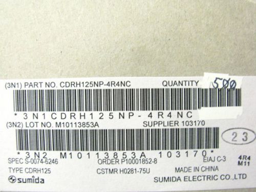 217 PCS SUMIDA ELECTRIC CDRH125NP-4R4NC