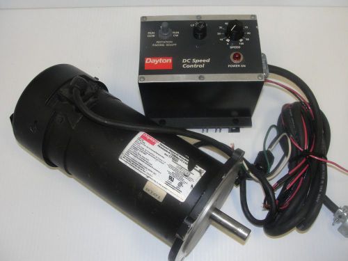 Dayton 1F800 Adjustable speed motor w/ Dayton 1F800 Speed Control