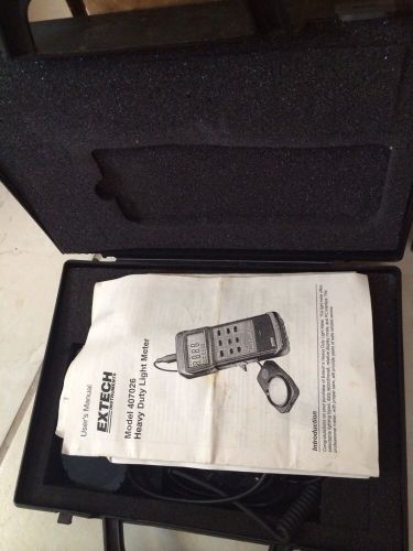 Extech heavy duty light meter -model 407026