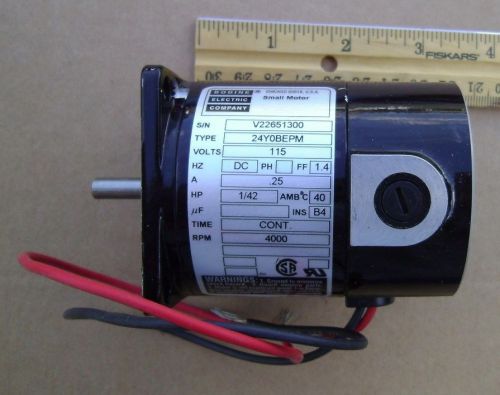 NEW Bodine Motor # 24YOBEPM 115Volt DC 1/42 Hp 4000 RPM