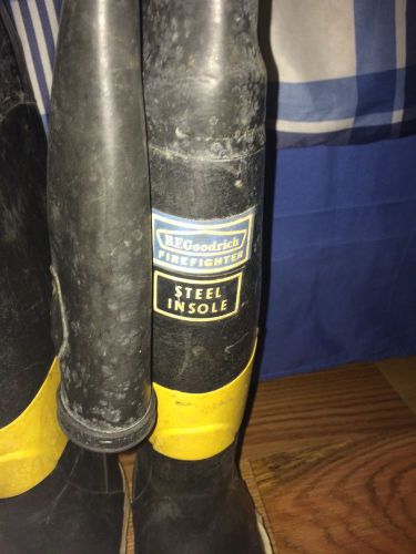 Vintage Bf Goodrich Steel Insole Steel Toe Firefighter Hip-Boots Size 9