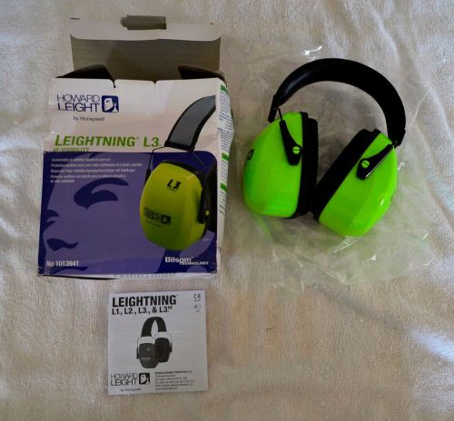 HOWARD LEIGHT 1013941 LEIGHTNING EARMUFFS - HI-VIZ L3HV NOISE BLOCKING EARMUFFS