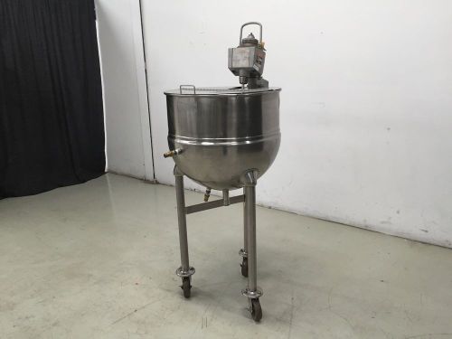 150L GROEN JACKETED TANK MODEL N40 WITH LIGHTNIN MIXER MODEL XJA-33