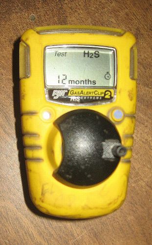 H2S BW GASALERT CLIP EXTREME GAS MONITOR DETECTOR OXYGEN GA24XT-X 12 M SAFETY