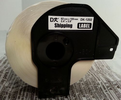 ONE Roll of Brother DK-1202 Thermal Labels 300 Labels per Roll 2.9 X 3.4 Inches