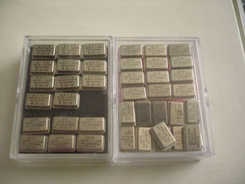 Assorted Koyo etc Crystal Oscillators (10+ 80MHz, 10+ MHz, 10+ 40MHz) AS-IS