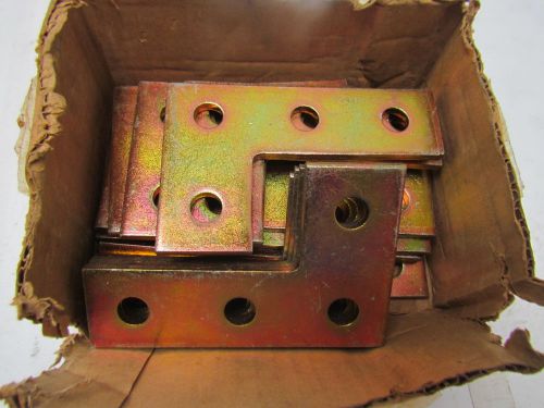 T&amp;B Thomas &amp; Betts N219 90-deg Steel Corner Plate GoldGalv Finish Lot of 21