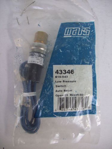 Mars Low Pressure Switch Auto Reset 43346  NOS