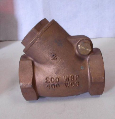 Hammond 2&#034; Swing Check Valve 400 WOG 200 WSP 45° Degree Offset Elbow New n