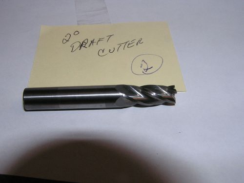 DRAFT CUTTER 3/8&#034; SOLID CARBIDE - BIG DIA. .373 - SMALL DIA. .313 DIA.