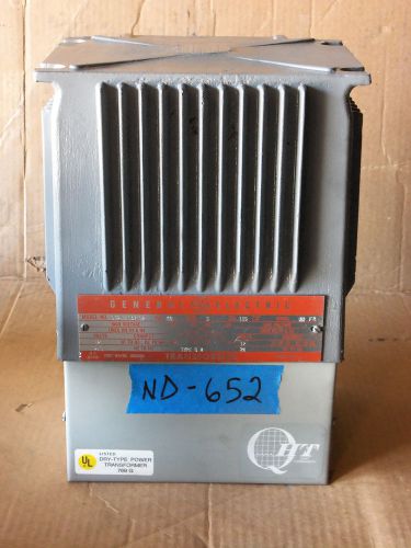 GE 5KVA transformer 1 one single phase 120v/240v-12v/24v buck boost 3R &#034;BB&#034;