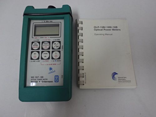 WG/JDSU Optical Power Meter OLP-16B, 800 to 1700nm, -80 to 15dBm w/SC Adapter