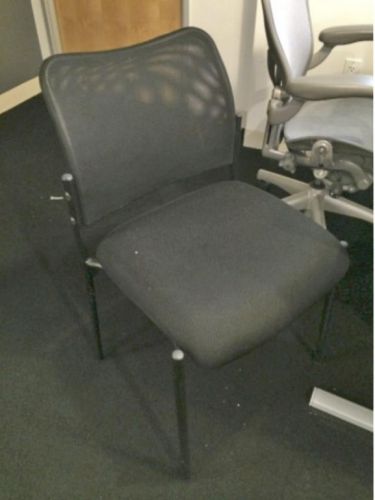 Black Mesh Back Guest Chairs