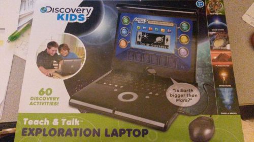 NIP ~ DISCOVERY KIDS - TEACH &amp; TALK EXPLORATION LAPTOP w/ 60 Activities!!