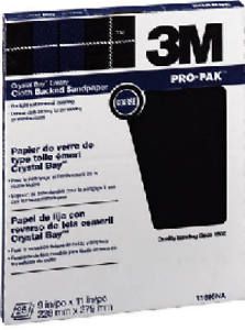 3M COMPANY 9 x 11-Inch Coarse Crystal Bay Emery Cloth Sandpaper